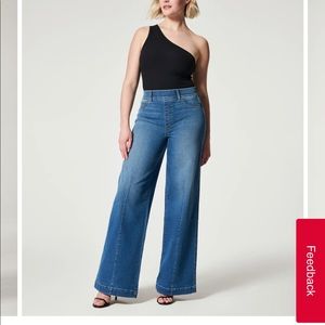 Spanx Wide leg Jeans, Vintage Indigo